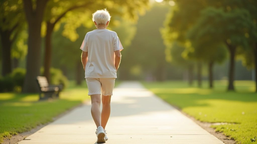 Moterimi vaikšto tiesiu grindų kelyje parke, geriausias posūkis kūnui